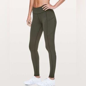 Lululemon Speed Up Tight *Full-On Luxtreme 28" size 4 dark olive